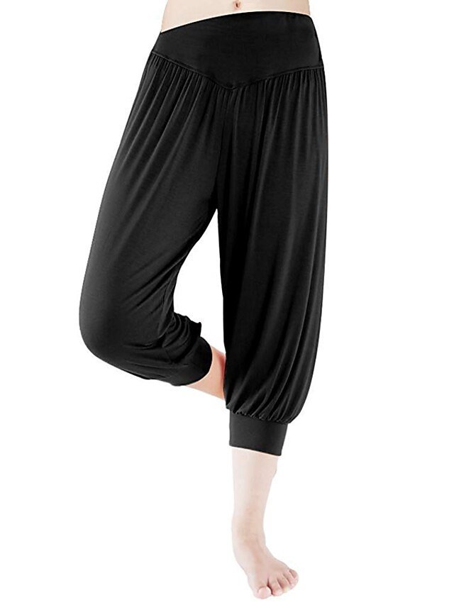 Fashion Loose High Waist Quick Dry Harem Capri Pants - Image 1