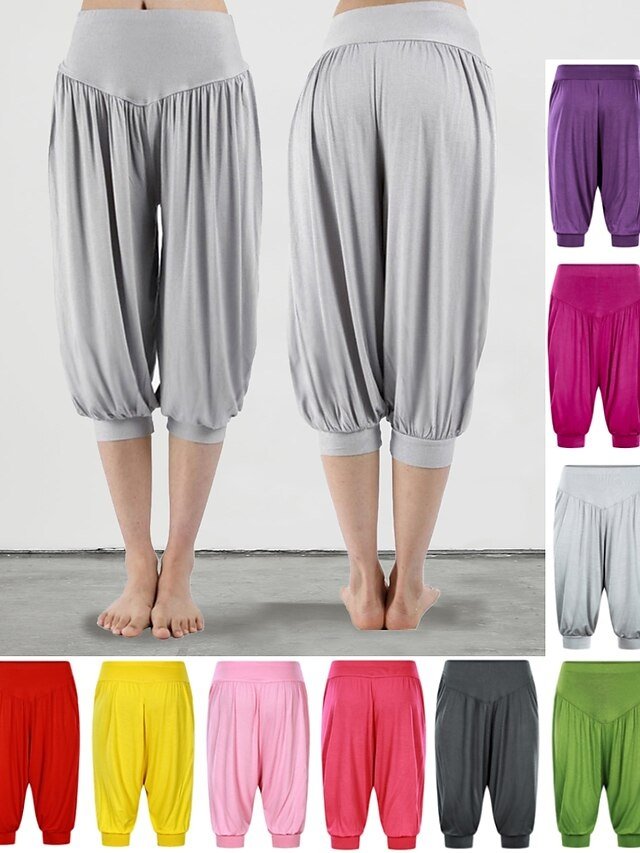 Fashion Loose High Waist Quick Dry Harem Capri Pants - Image 2