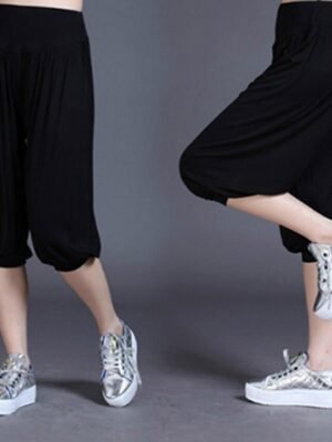 Fashion Loose High Waist Quick Dry Harem Capri Pants - Image 23