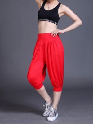 Fashion Loose High Waist Quick Dry Harem Capri Pants - Image 24