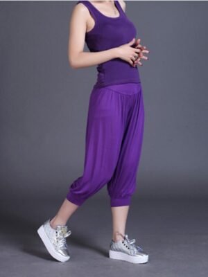 Fashion Loose High Waist Quick Dry Harem Capri Pants - Image 26