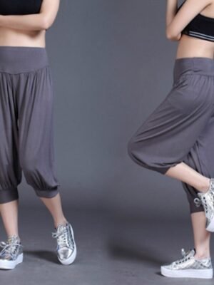 Fashion Loose High Waist Quick Dry Harem Capri Pants - Image 29