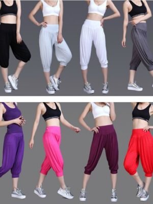 Fashion Loose High Waist Quick Dry Harem Capri Pants - Image 4