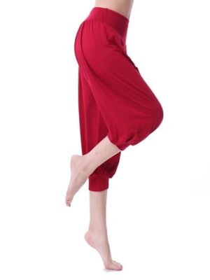 Fashion Loose High Waist Quick Dry Harem Capri Pants - Image 47