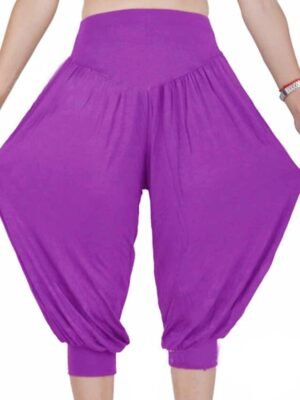 Fashion Loose High Waist Quick Dry Harem Capri Pants - Image 7