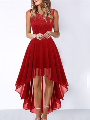 Fashion Loose Pure Colour Crew Neck Sleeveless Maxi Dress - Image 12