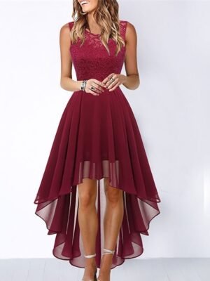 Fashion Loose Pure Colour Crew Neck Sleeveless Maxi Dress - Image 13