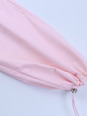 Fashion Loose Solid Low Waist Baggy Trousers - Image 6