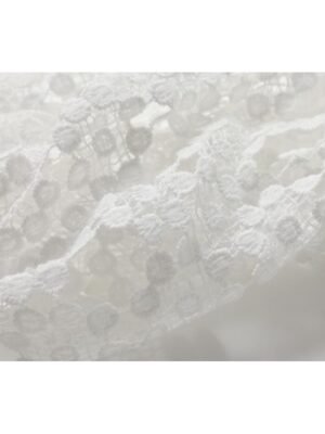 Fashion Mini Contrast Lace Crew Neck Short Sleeve Dress - Image 5