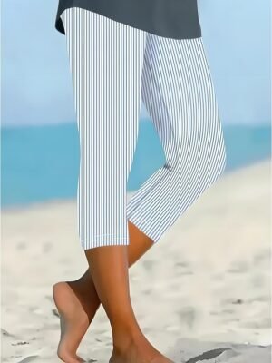 Fashion Regular Fit Floral High Waist Full Length Leggings - Image 4