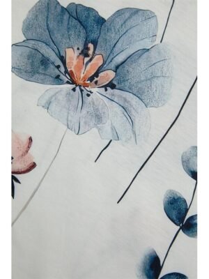 Fashion Regular Fit Floral V Neck Short Sleeve Mini Dress - Image 6