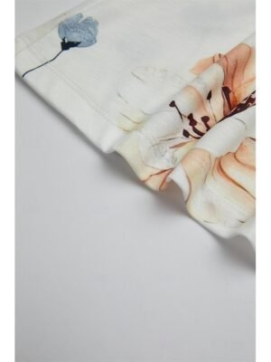 Fashion Regular Fit Floral V Neck Short Sleeve Mini Dress - Image 7