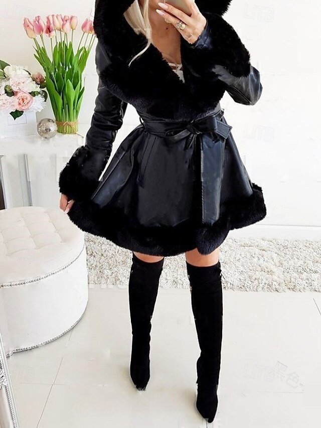 Fashion Regular Fit Plain Hooded Long Sleeve Long Coat - Image 2