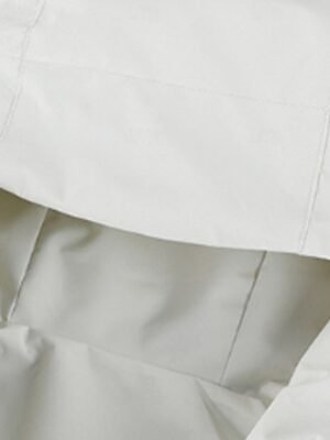 Fashion Regular Fit Plain Hooded Long Sleeve Waterproof Jacket - Image 9