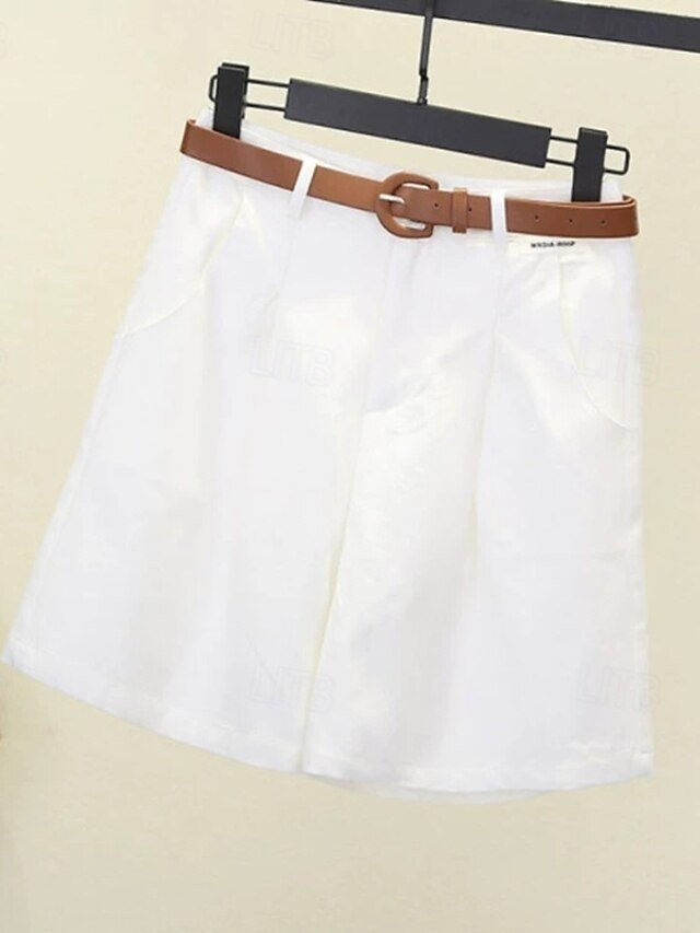 Fashion Regular Fit Plain Natural Pocket Shorts - Image 2