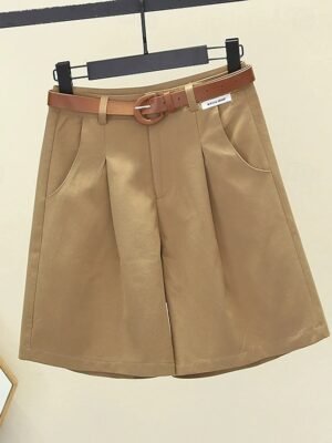 Fashion Regular Fit Plain Natural Pocket Shorts - Image 7