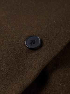 Fashion Regular Fit Plain Turndown Long Sleeve Long Coat - Image 7