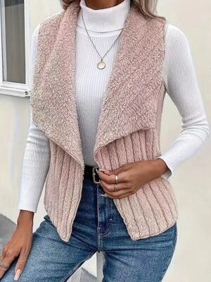 Fashion Regular Fit Solid Colour Sleeveless Outdoor Jacket - Image 9