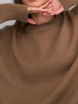 Fashion Regular Fit Solid Crew Neck Long Sleeve Knit Top - Image 17