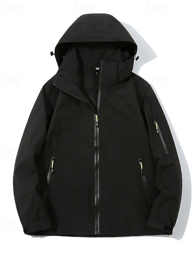 Fashion Regular Fit Solid Hooded Long Sleeve Jacket - Image 2