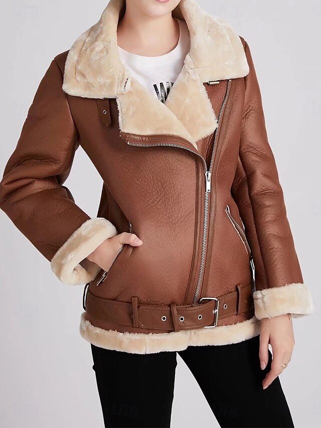 Fashion Regular Fit Solid Turndown Long Sleeve Jacket - Image 1