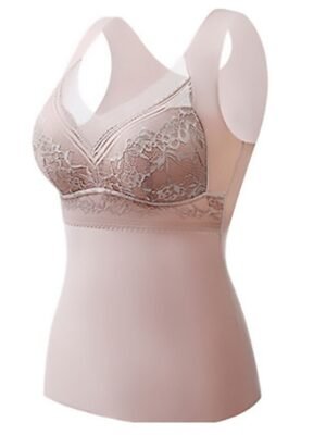 Fashion Regular Lace Patchwork V Neck Sleeveless Camisole - Image 5