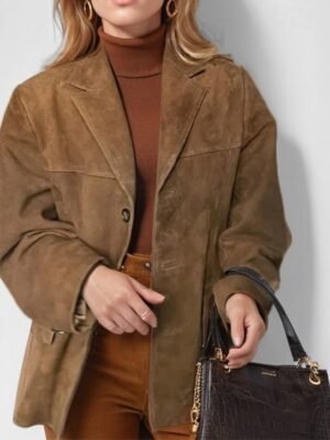 Fashion Regular Plain Turndown Collar Long Sleeve Coat - Image 5