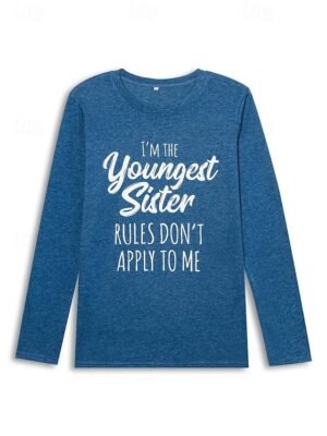 Fashion Regular Print Round Neck Long Sleeve T-Shirt - Image 7