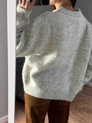 Fashion Regular Solid Open Front Long Sleeve Cardigan - Image 5