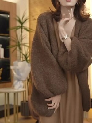 Fashion Regular Solid V Neck Long Sleeve Cardigan - Image 8