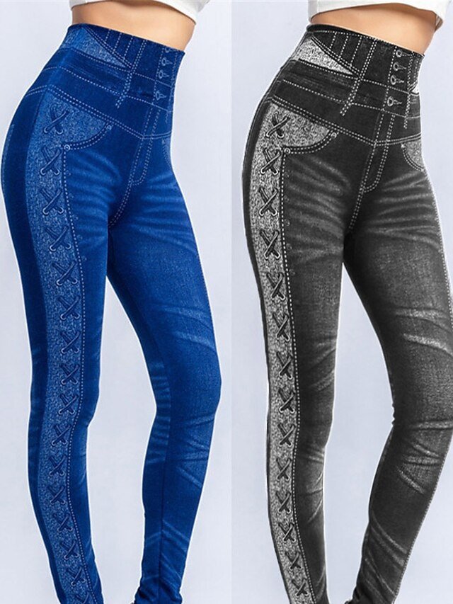 Fashion Skinny Floral High Waist Athleisure Leggings - Image 1