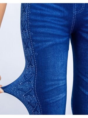 Fashion Skinny Floral High Waist Athleisure Leggings - Image 13