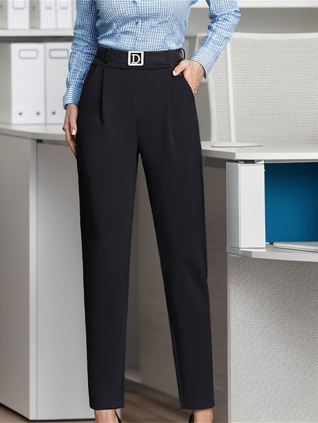 Fashion Skinny High Waist Full Length Trousers - Image 1