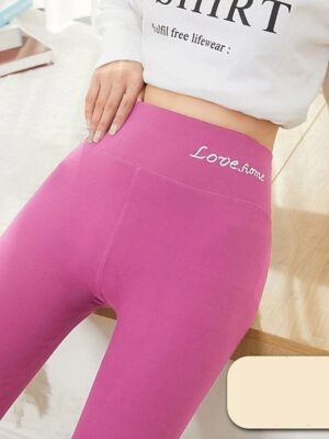 Fashion Skinny Plain High Waist Ankle-Length Leggings - Image 10