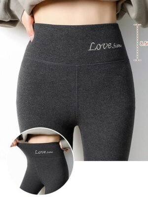 Fashion Skinny Plain High Waist Ankle-Length Leggings - Image 4