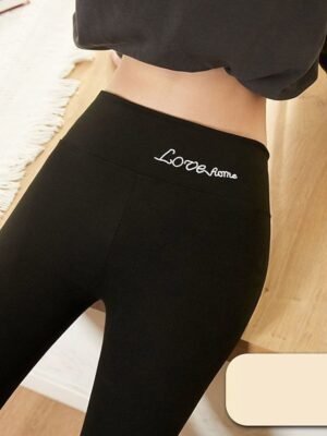 Fashion Skinny Plain High Waist Ankle-Length Leggings - Image 7