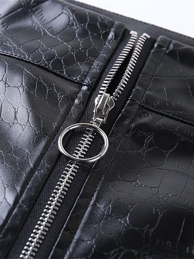 Fashion Slim Solid High Waist Full Length Trousers - Image 13