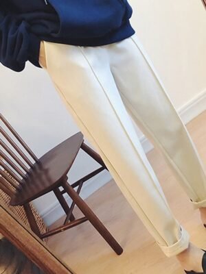 Fashion Straight Flannel Full Length Streetwear Pants - Image 3
