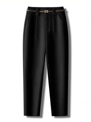 Fashion Straight Flannel Full Length Trousers - Image 10