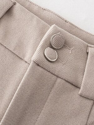 Fashion Straight Flannel Full Length Trousers - Image 7