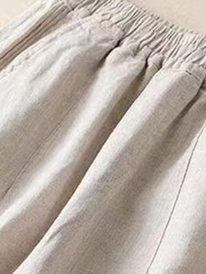 Fashion Streetwear Baggy Plain High Waist Full Length Trousers - Image 15