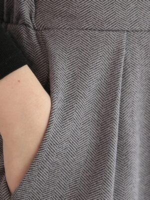 Fashion Streetwear High Waist Plain Pleated Ankle-Length Wide Leg Pants - Image 7