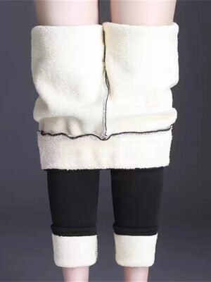 Fashion Streetwear High Waist Solid Full Length Leggings - Image 5