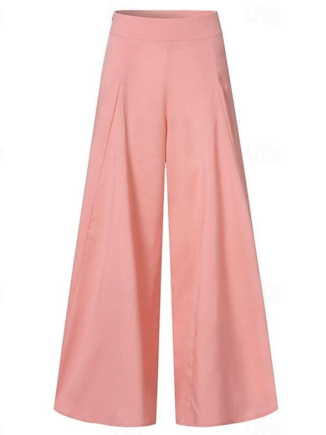 Fashion Streetwear High Waist Wide Leg Full Length Trousers - Image 2