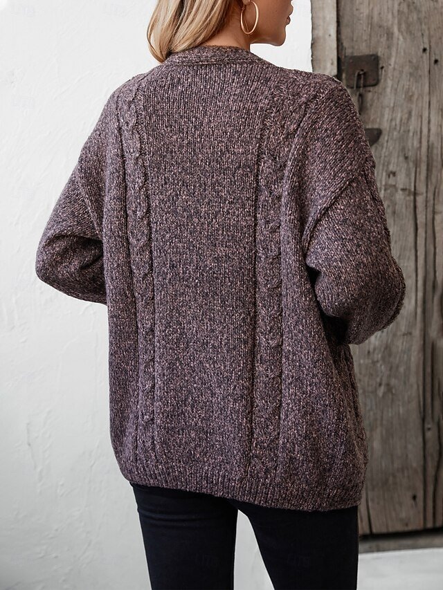 Fashion Streetwear Soft Solid Open Front Long Sleeve Cardigan - Image 2