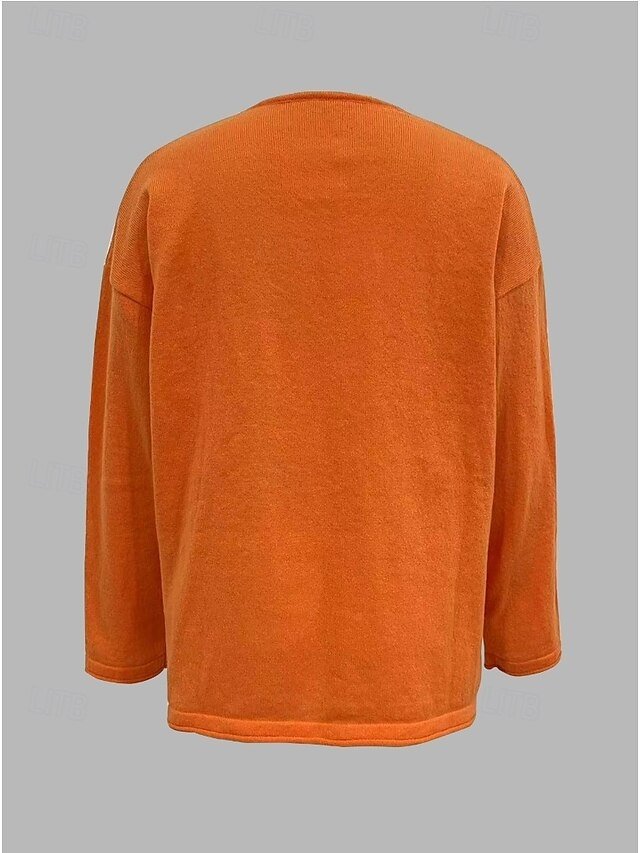 Fashion Streetwear Solid Colour V Neck Long Sleeve Top - Image 2