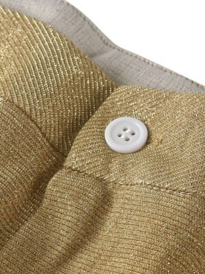 Fashion Wide Leg Solid High Waist Full Length Sequin Trousers - Image 9