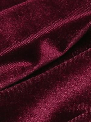 Fashion Wide Leg Velvet Full Length Trousers - Image 6