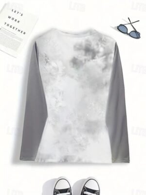 Festive Comfort Fit Christmas Tree Round Neck Long Sleeve Top - Image 8