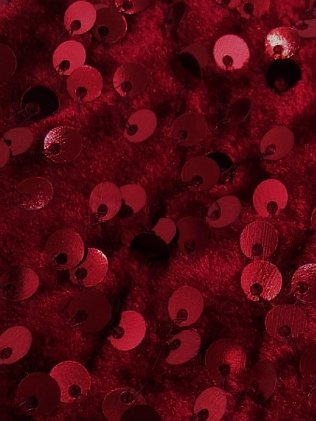 Festive Glamour A-Line Sequin Sweetheart Neckline Three-Quarter Sleeve Flared Cocktail Dress - Image 2